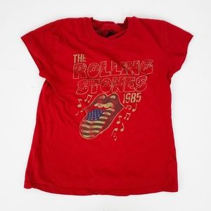 Rolling Stones Red Graphic Band Tee 7/9 Tongue